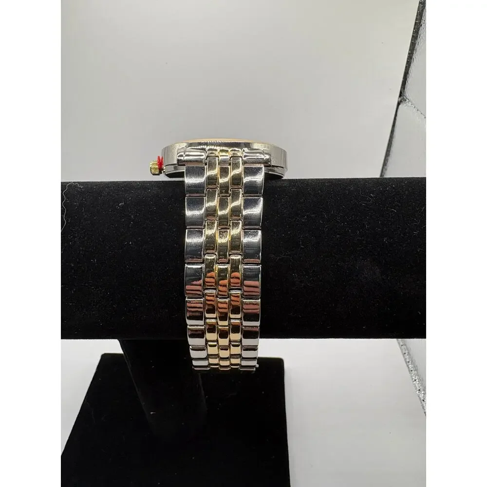Jones New York Watch Black Dial Two-Tone Bracelet Nwt Style 9775S Silver
